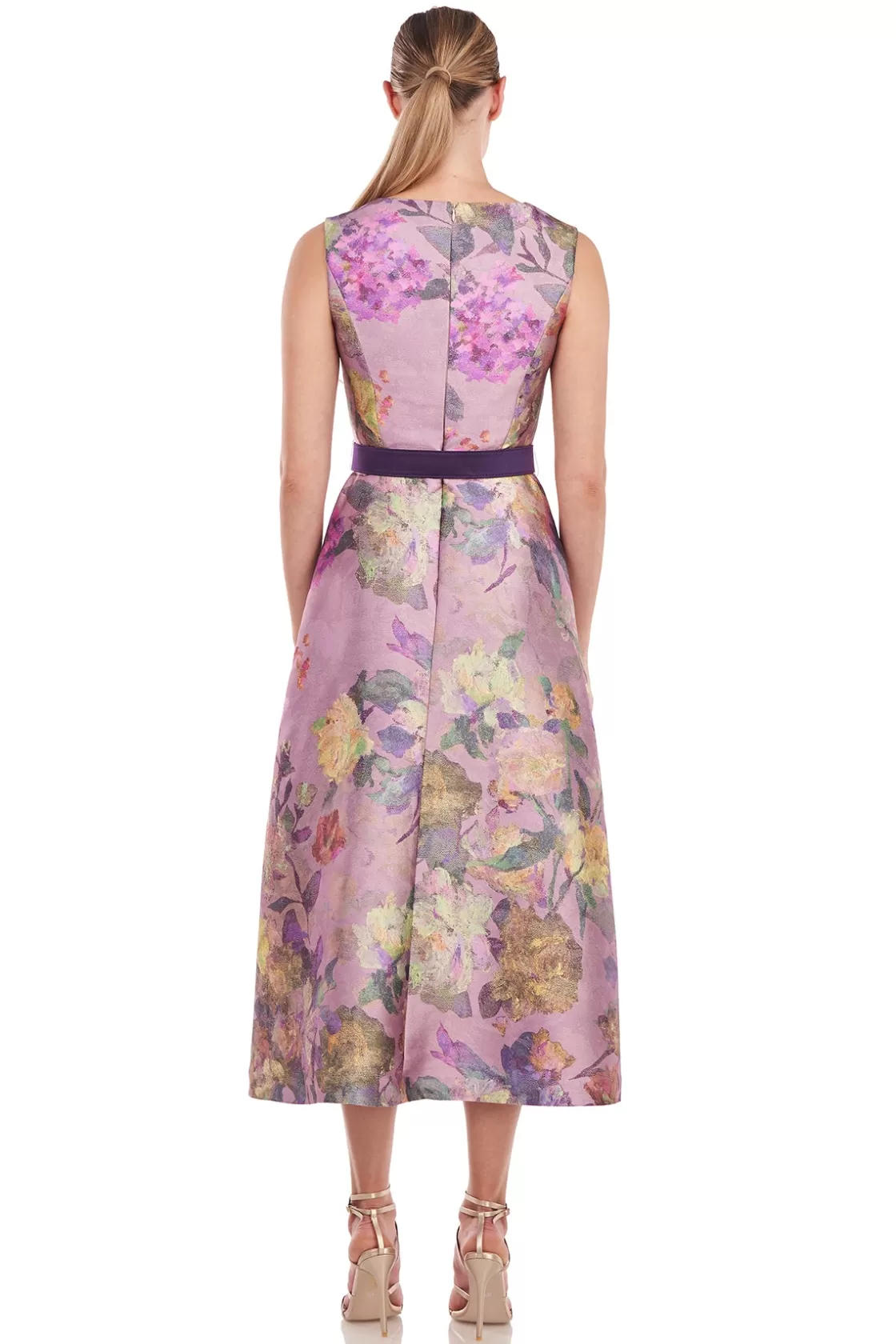 Cocktail Dresses<Kay Unger Alora Tea Length Dress Woodrose Multi