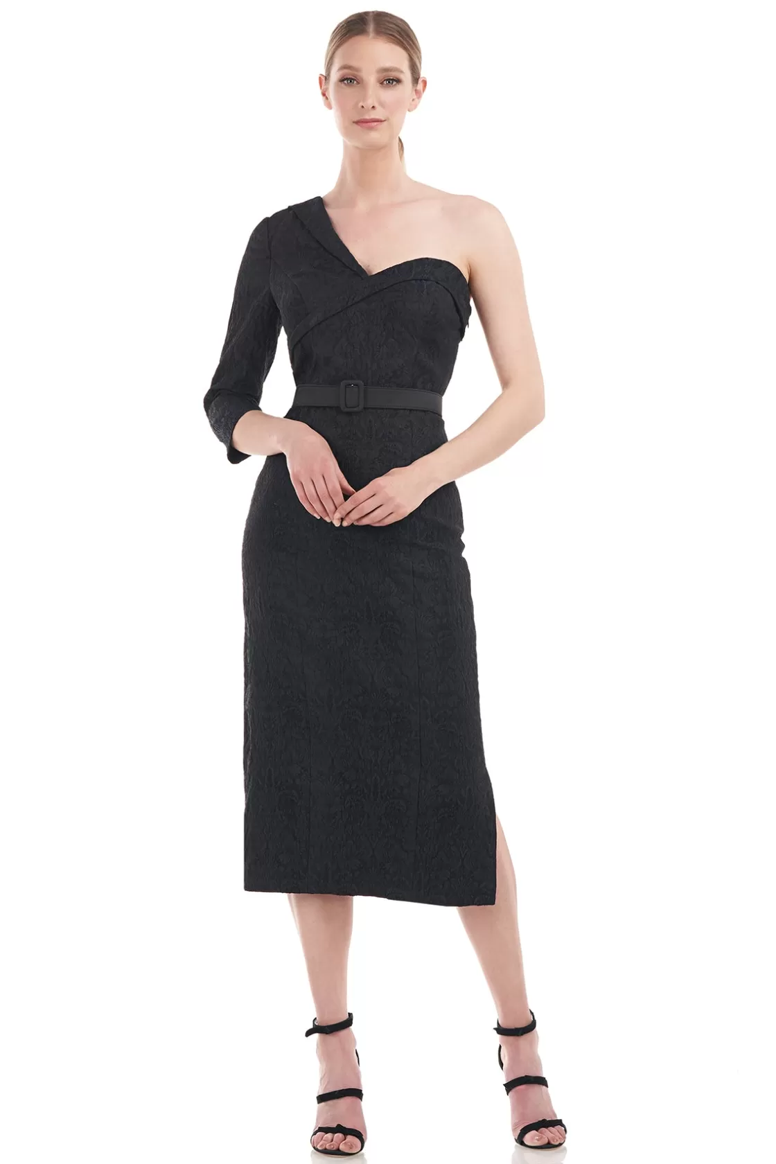 Cocktail Dresses<Kay Unger Ariella Midi Dress Black