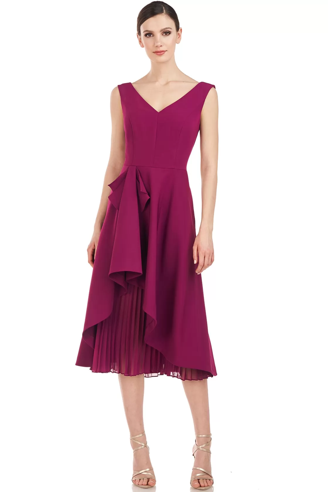 Cocktail Dresses<Kay Unger Begonia Midi Dress Boysenberry