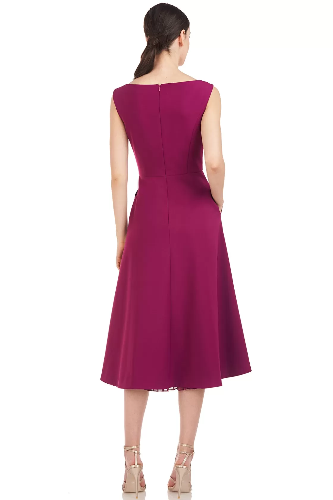 Cocktail Dresses<Kay Unger Begonia Midi Dress Boysenberry