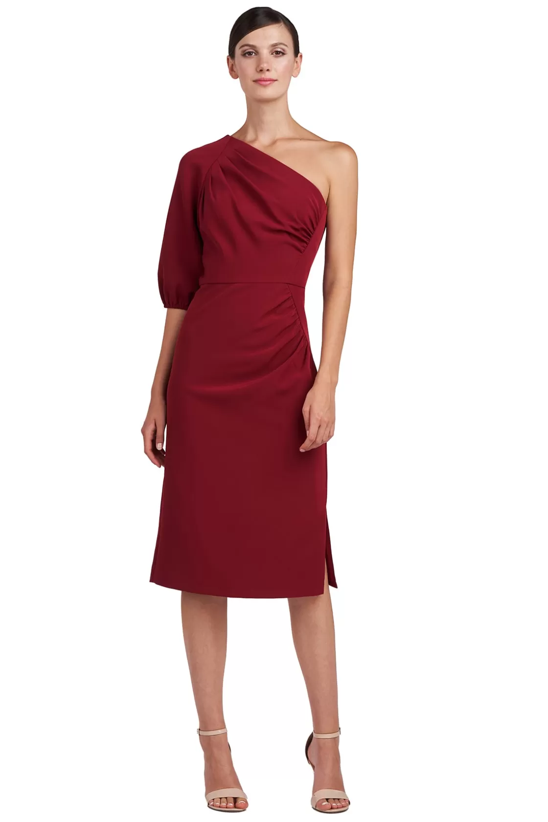 Cocktail Dresses<Kay Unger Brea Midi Dress Ruby Wine