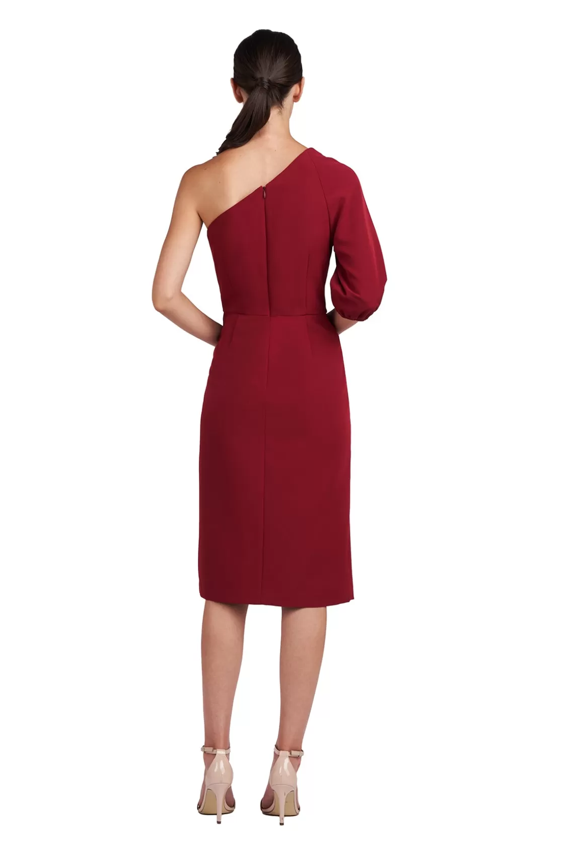 Cocktail Dresses<Kay Unger Brea Midi Dress Ruby Wine