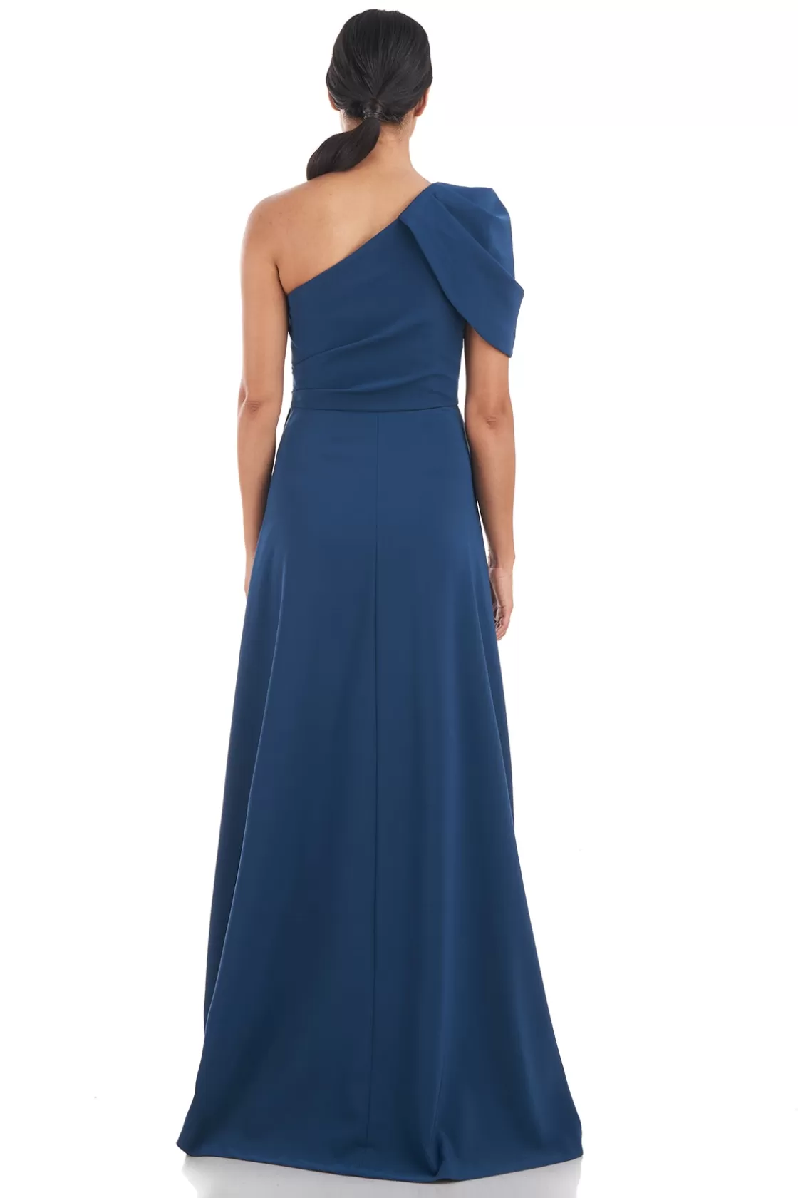 Evening Gowns<Kay Unger Briana Shoulder Draped Gown Ink