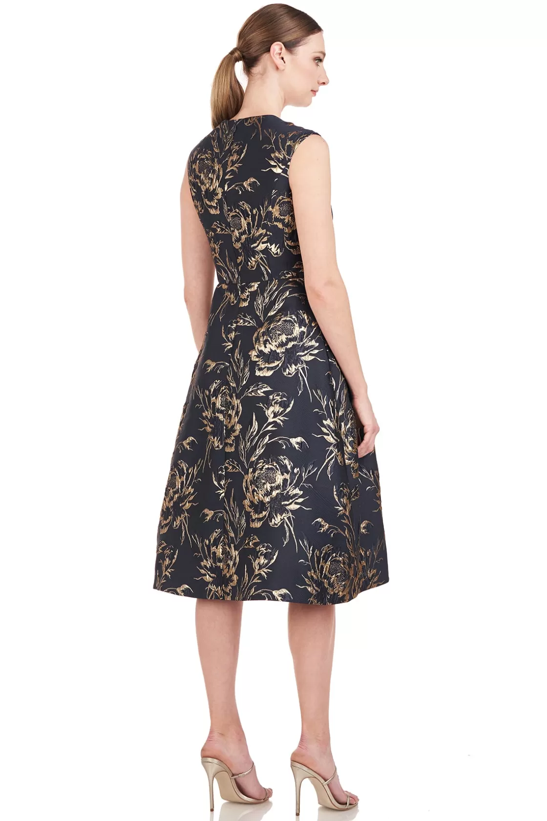 Cocktail Dresses<Kay Unger Calista Midi Dress Dark Midnight