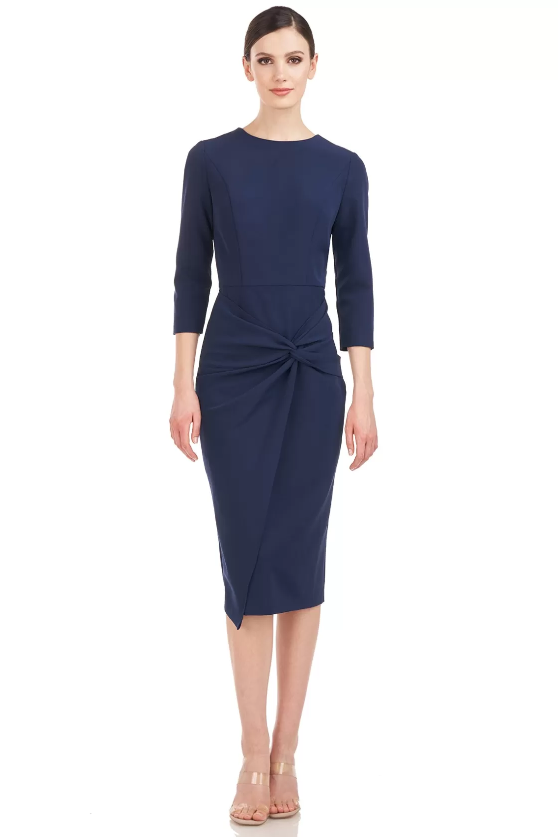 Cocktail Dresses<Kay Unger Cordelia Midi Dress Dark Midnight