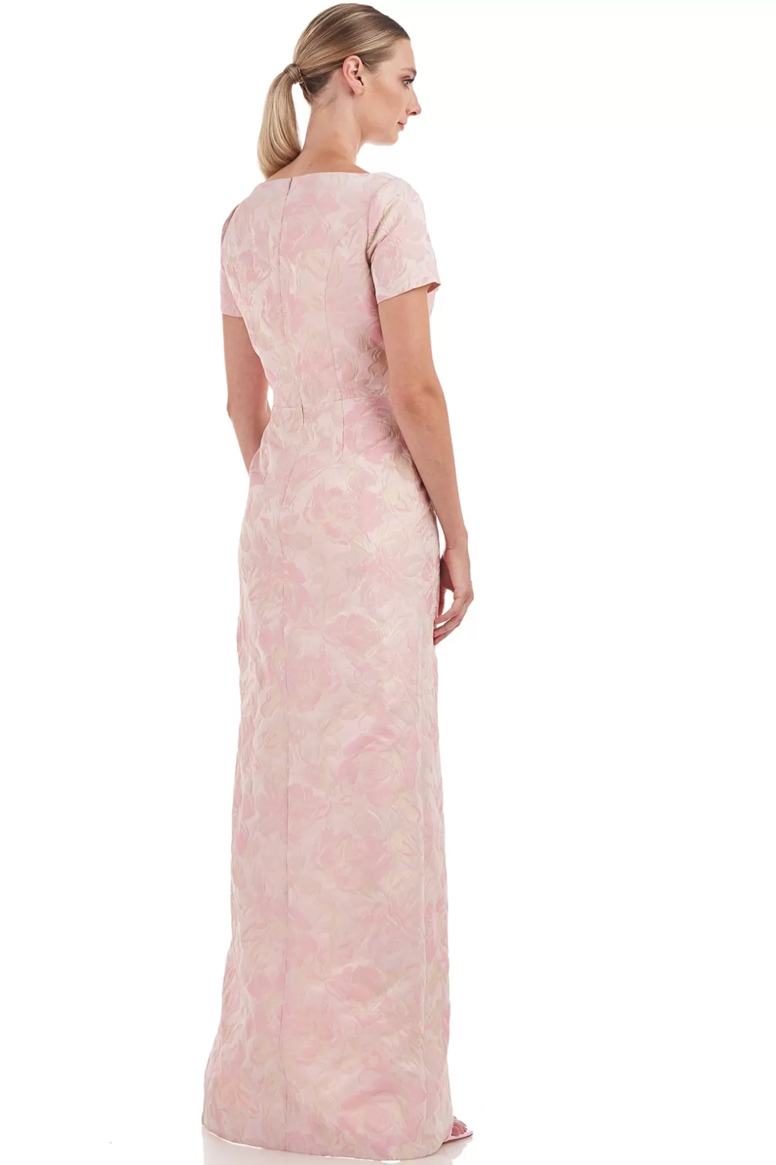 Evening Gowns<Kay Unger Deirdre Column Gown Pink Mauve