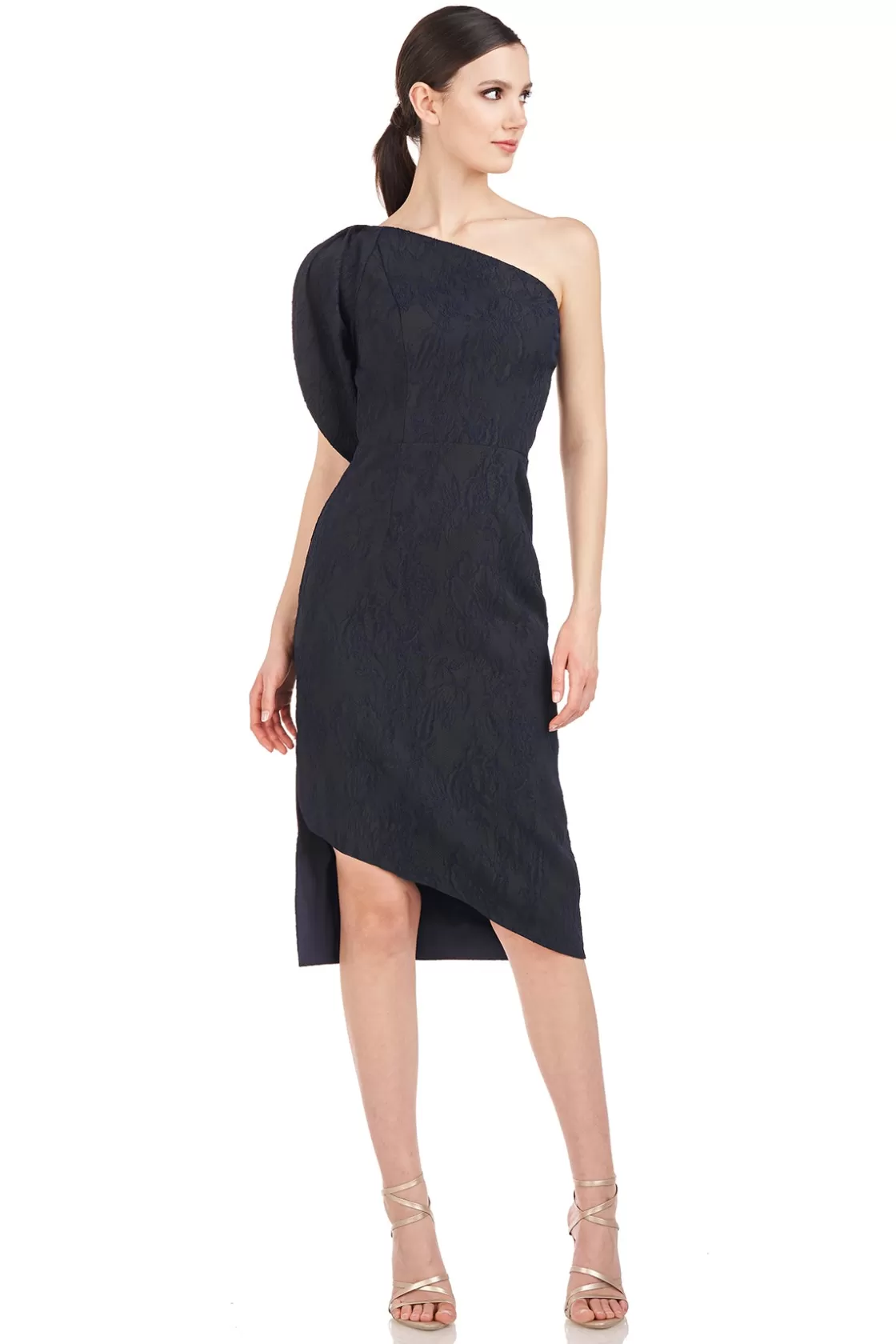 Cocktail Dresses<Kay Unger Electra Midi Dress Dark Midnight