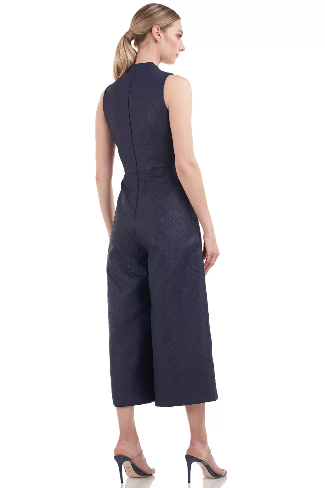 Jumpsuits<Kay Unger Gaia T-Length Jumpsuit Deep Midnight