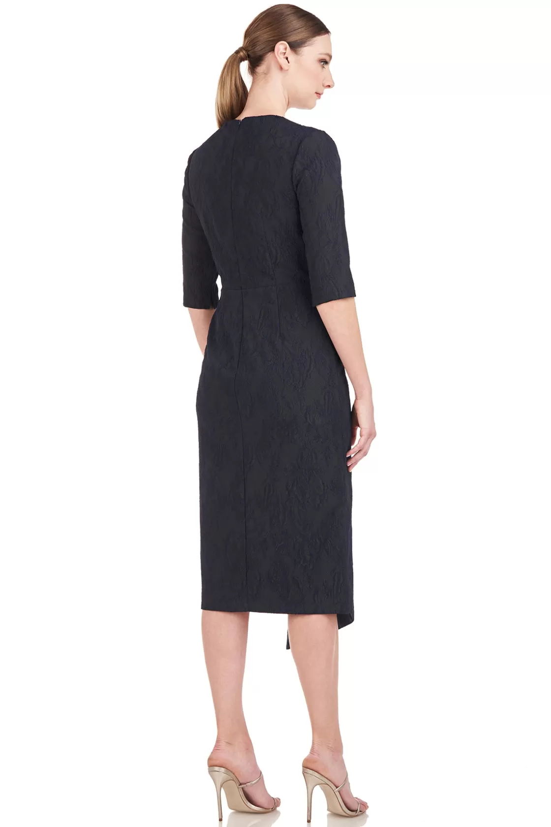 Cocktail Dresses<Kay Unger Gloria Midi Dress Dark Midnight