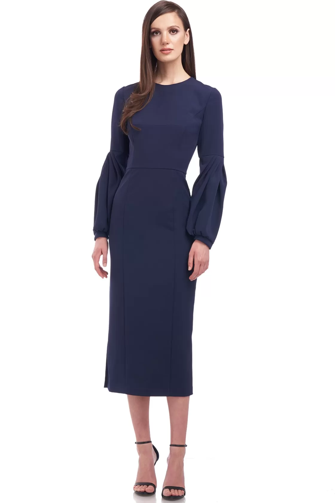 Cocktail Dresses<Kay Unger Greyson Midi Dress Midnight