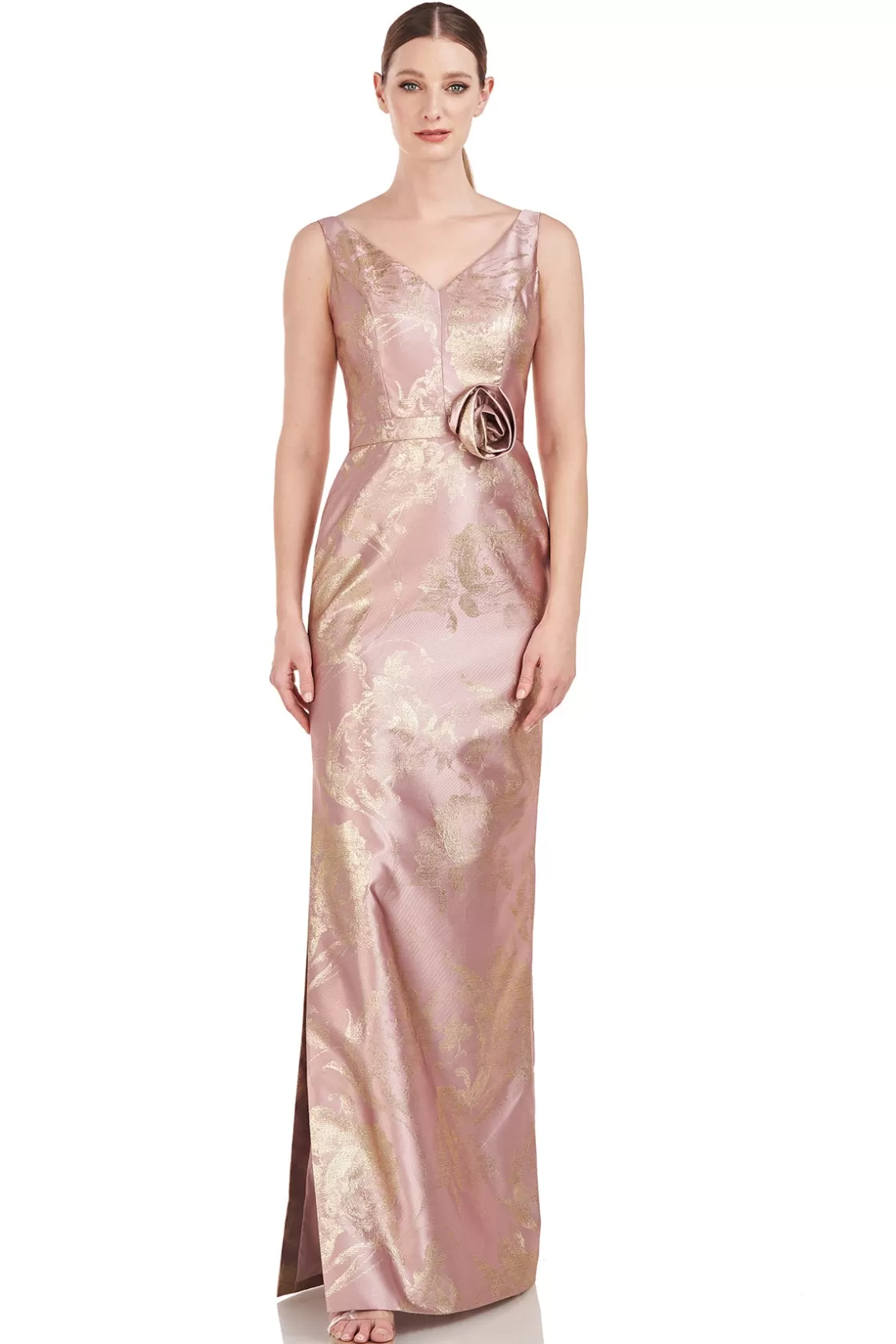 Evening Gowns<Kay Unger Joan Column Gown Primrose