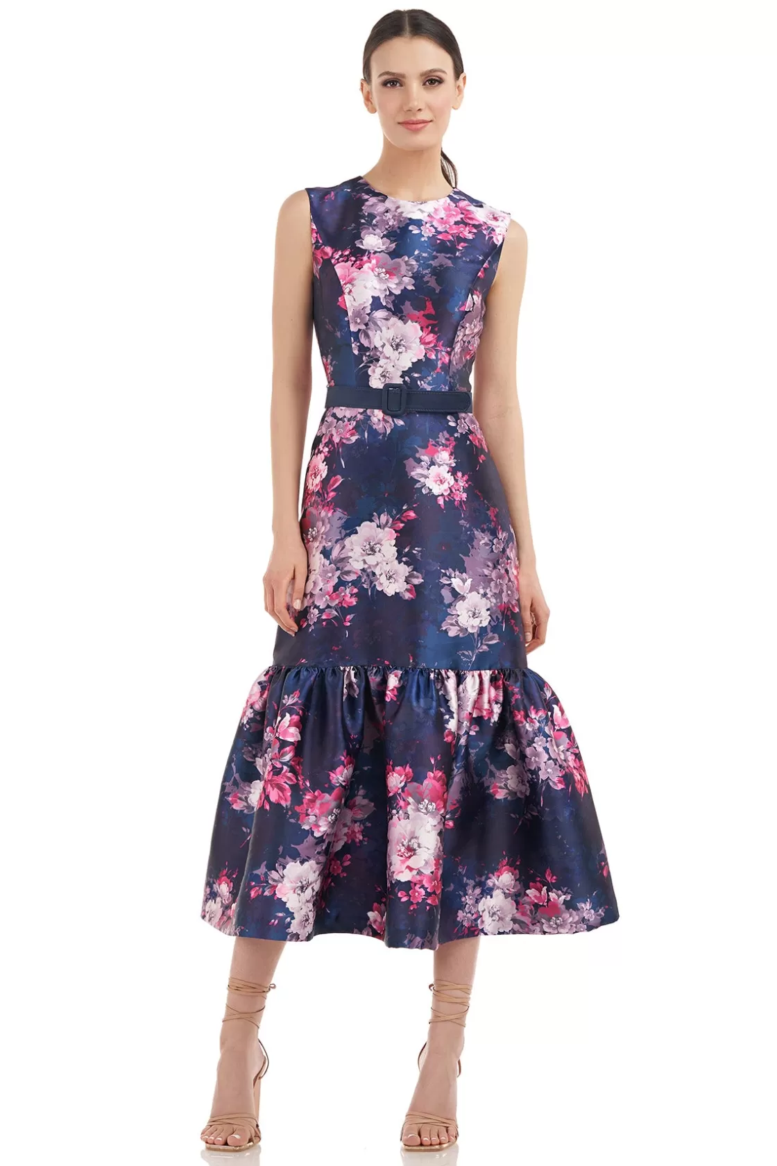 Cocktail Dresses<Kay Unger Justine Tea Length Wood Rose