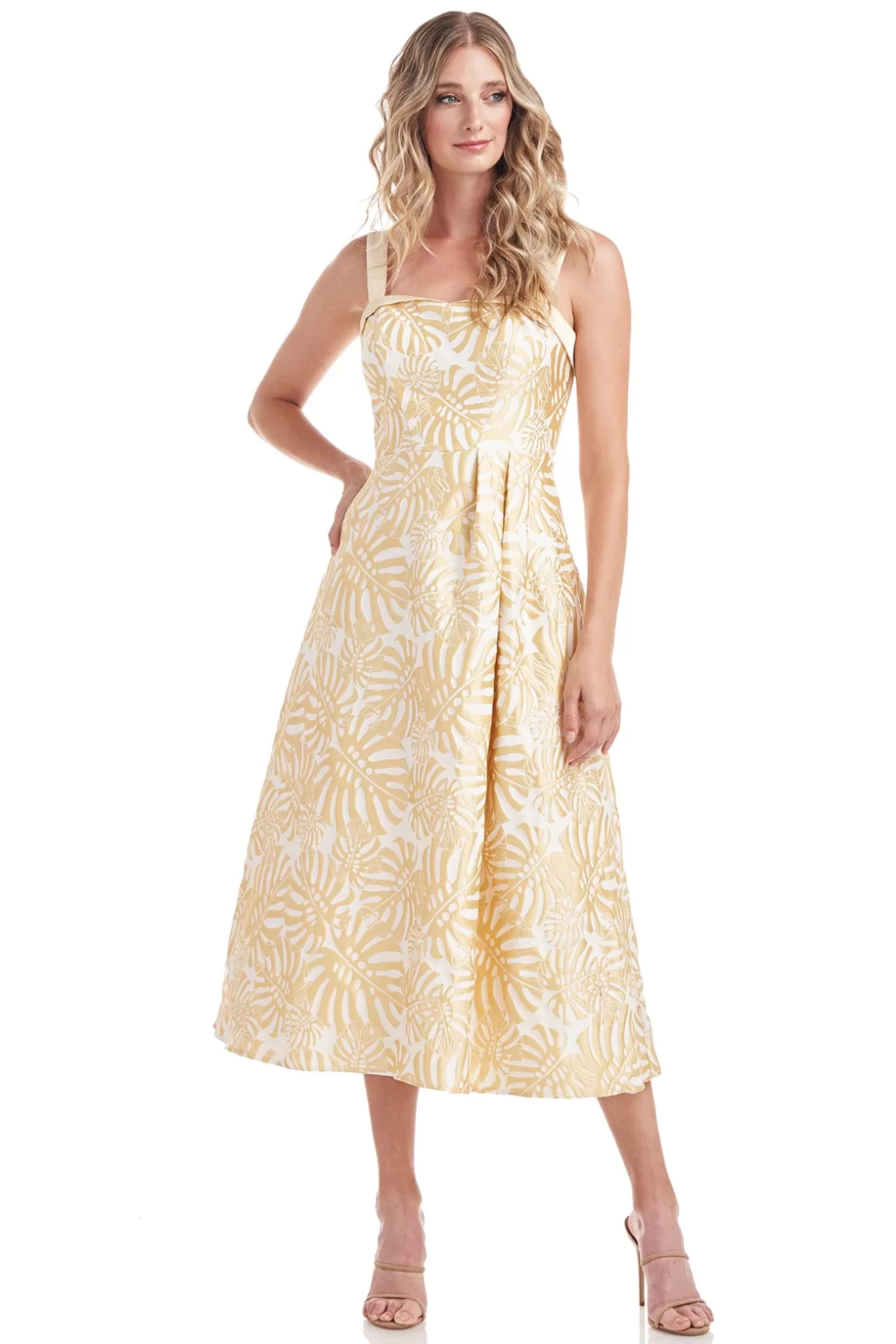 Cocktail Dresses<Kay Unger Liv Tea Length Dress Butter