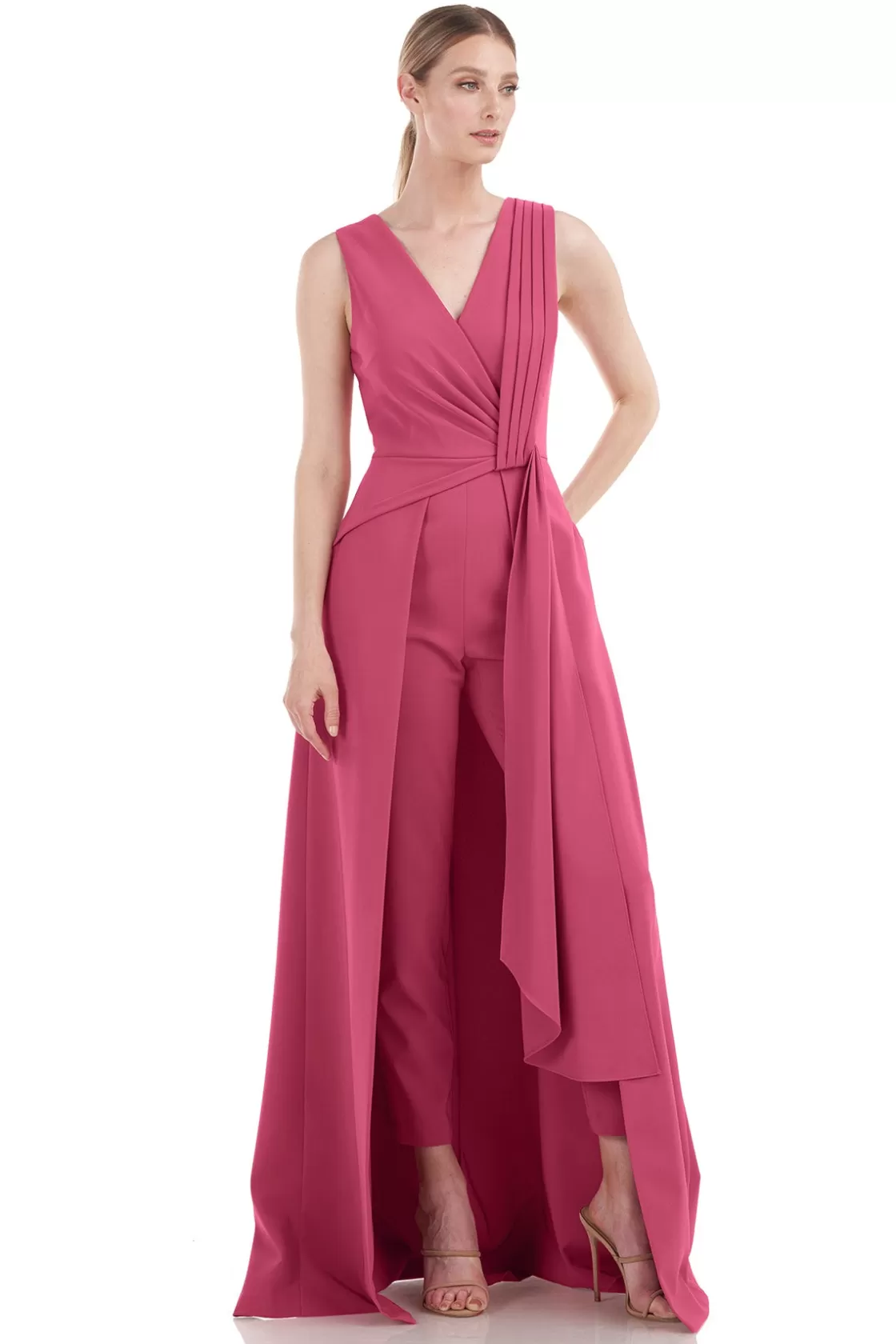 Jumpsuits<Kay Unger Lorelai Walk Thru Jumpsuit Berry Sorbet