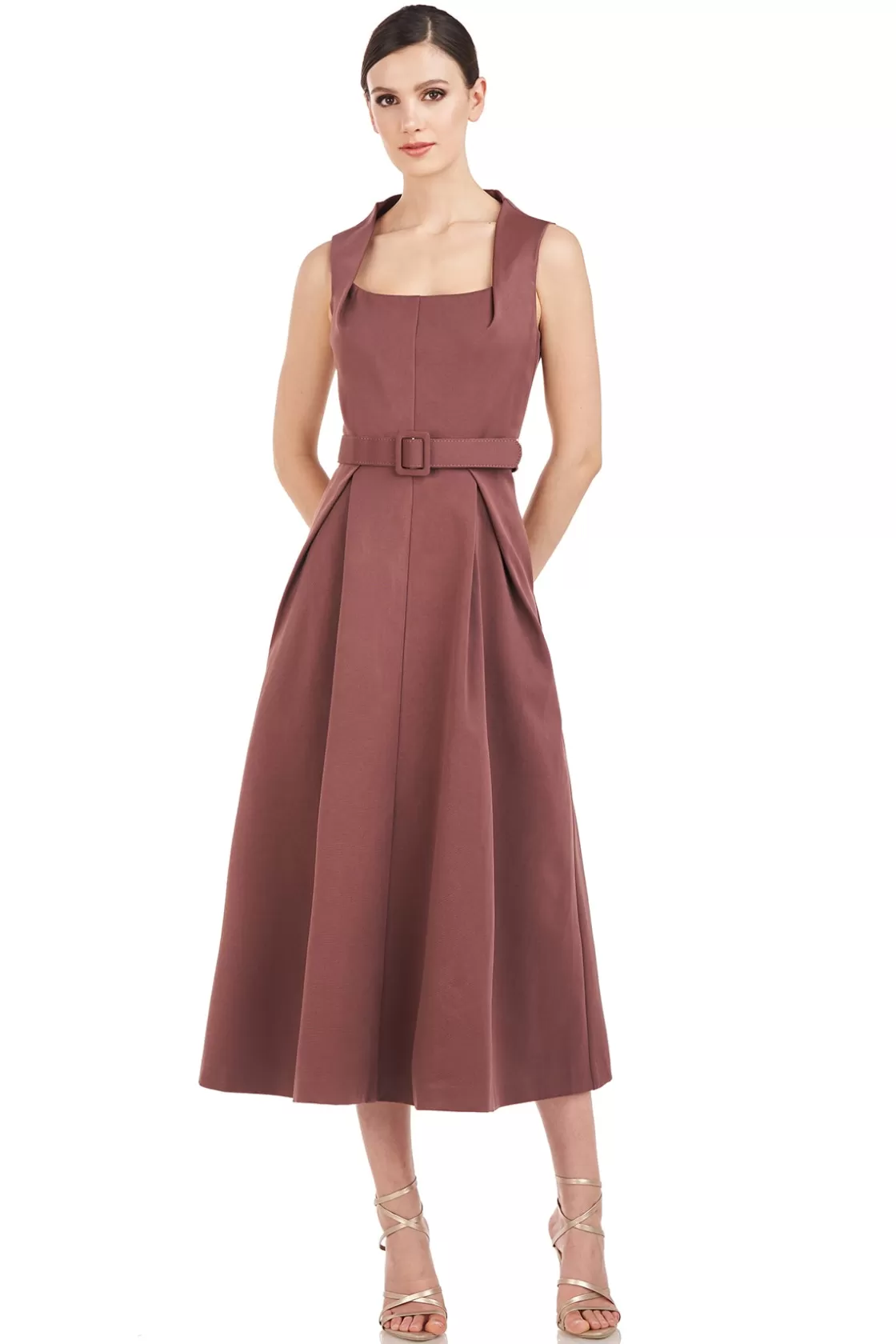 Cocktail Dresses<Kay Unger Lucielle Tea Length Dress Mink