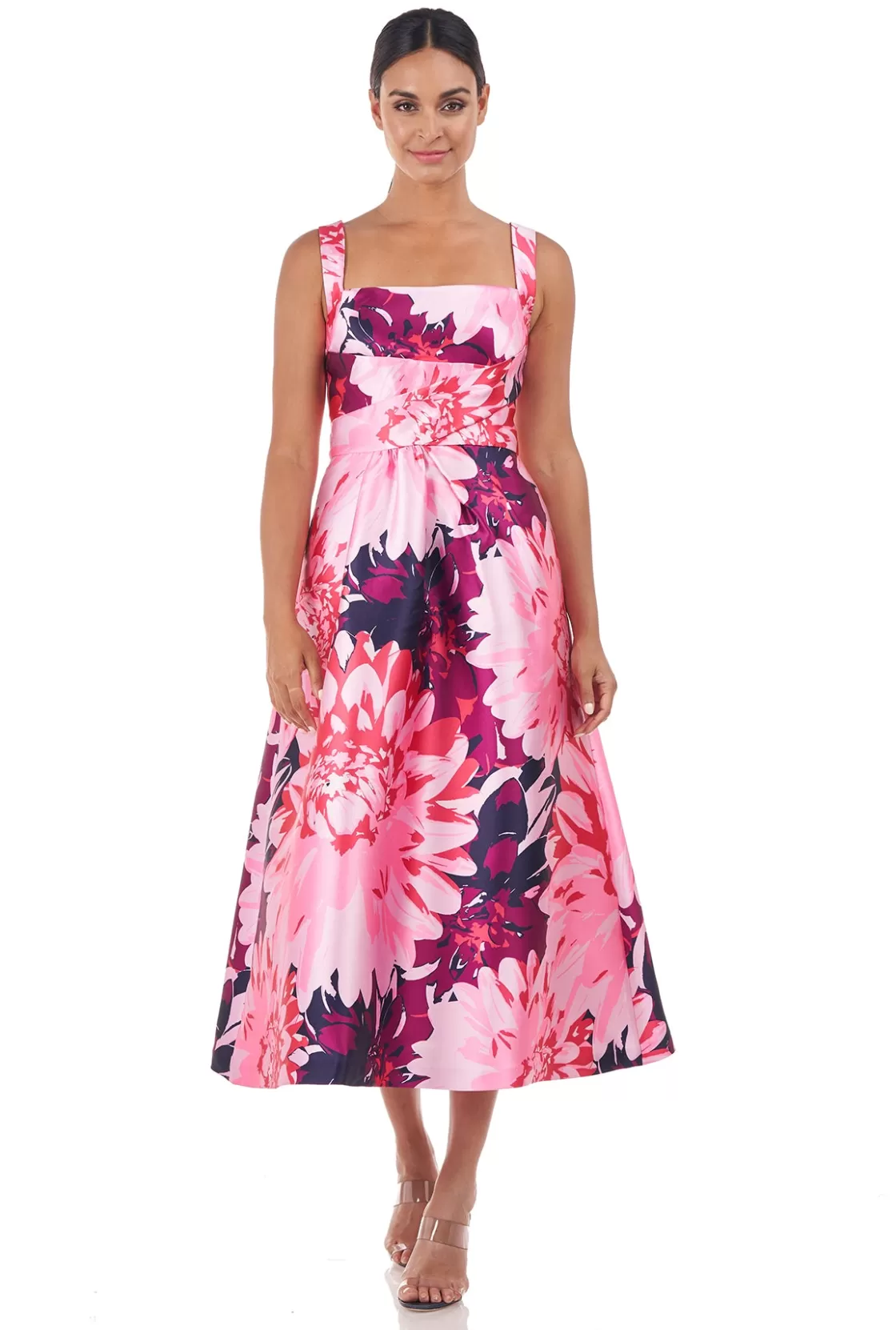 Cocktail Dresses<Kay Unger Marie Tea Length Dress Azalea