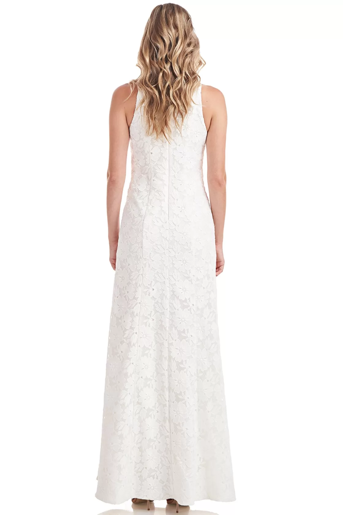 Evening Gowns<Kay Unger Maurena Lace Gown White