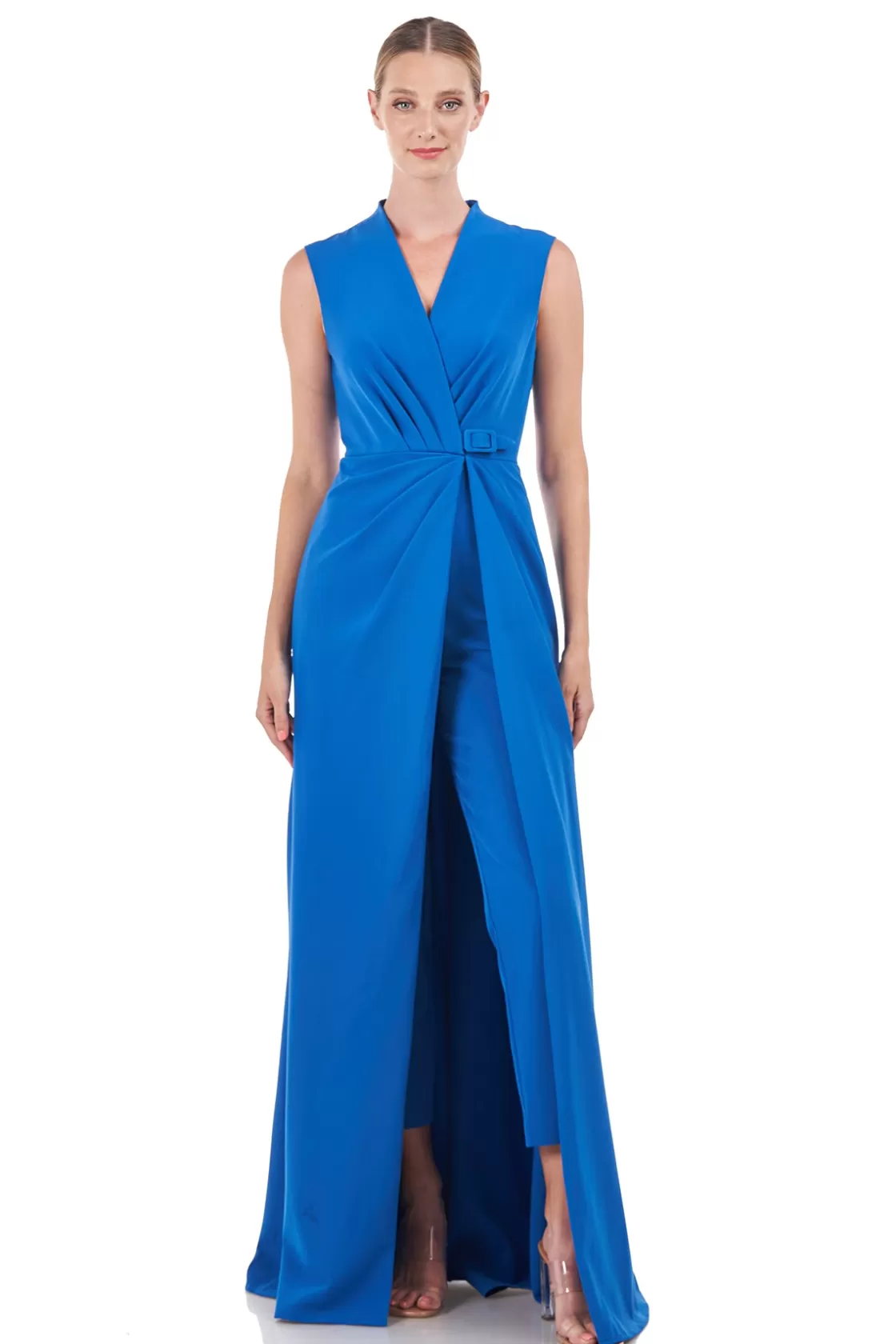 Jumpsuits<Kay Unger Mavis Walk Thru Jumpsuit Deep Blue