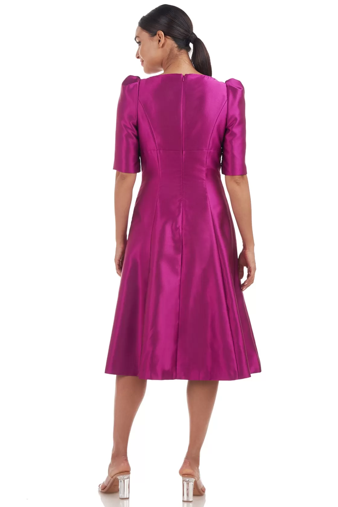 Cocktail Dresses<Kay Unger Neva Cocktail Dress Cerise