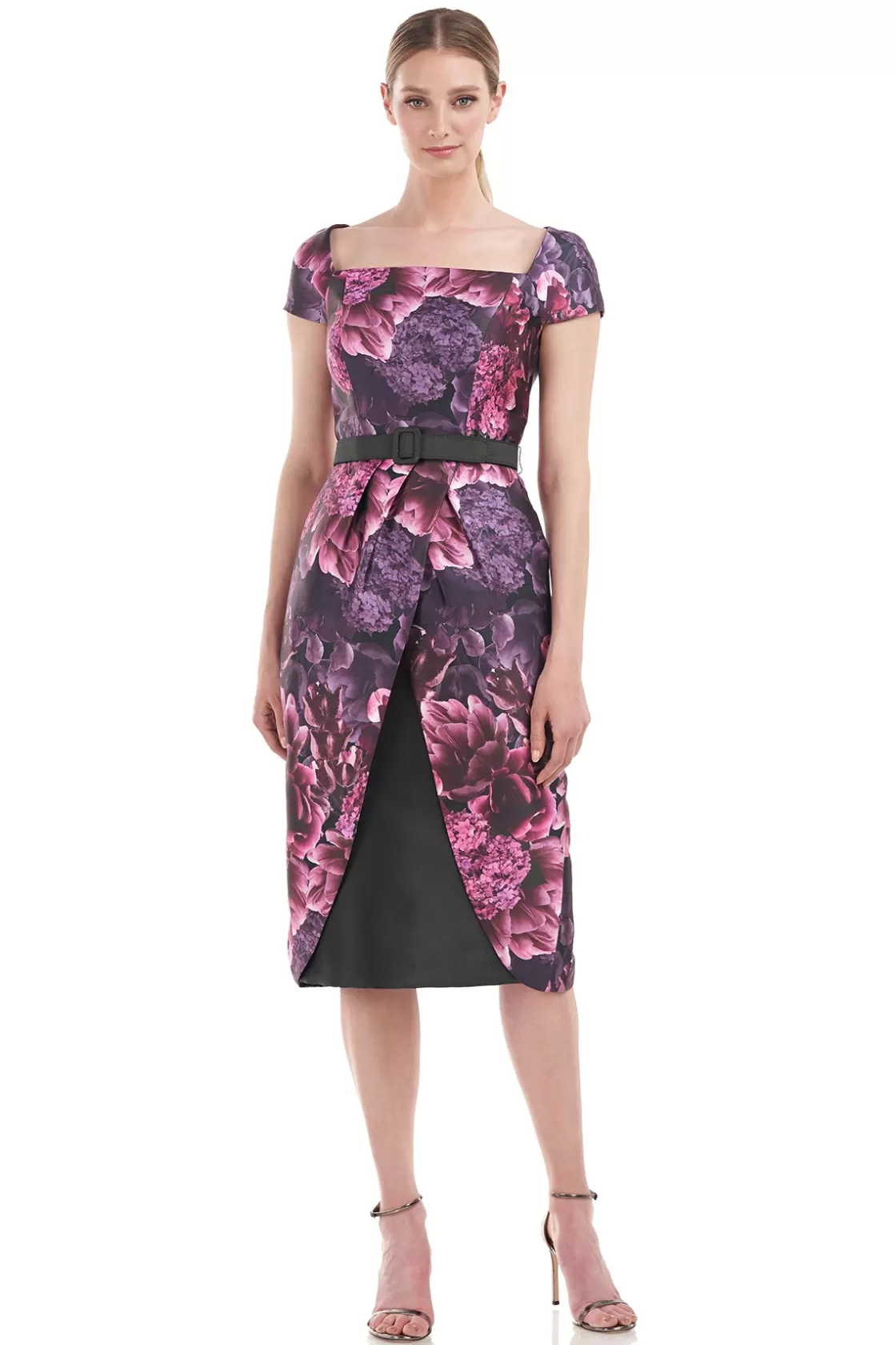 Cocktail Dresses<Kay Unger Olympia Midi Dress Cabernet