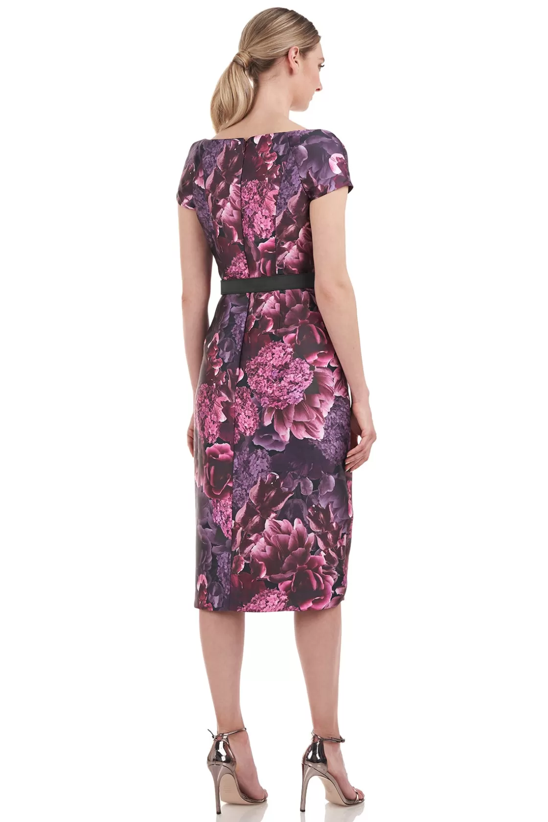 Cocktail Dresses<Kay Unger Olympia Midi Dress Cabernet