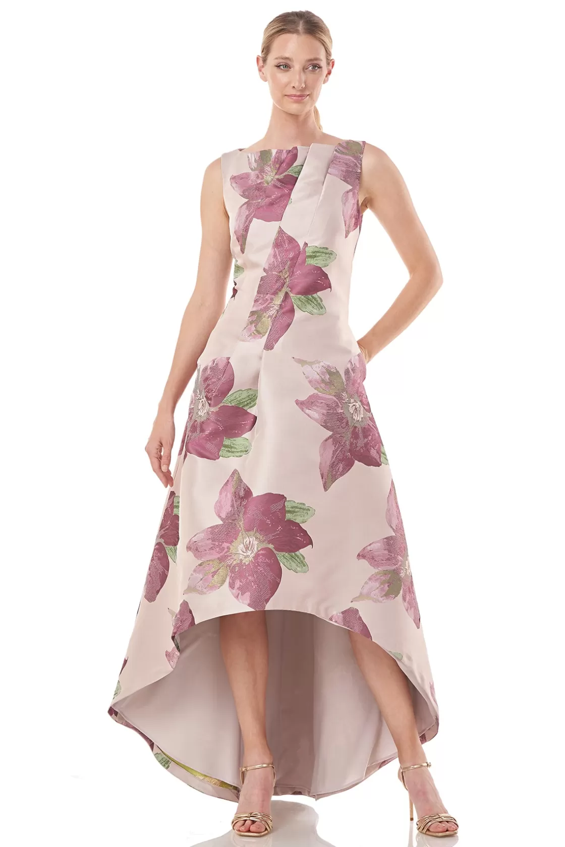 Cocktail Dresses<Kay Unger Palmer Hi-Low Dress Blush/Rose