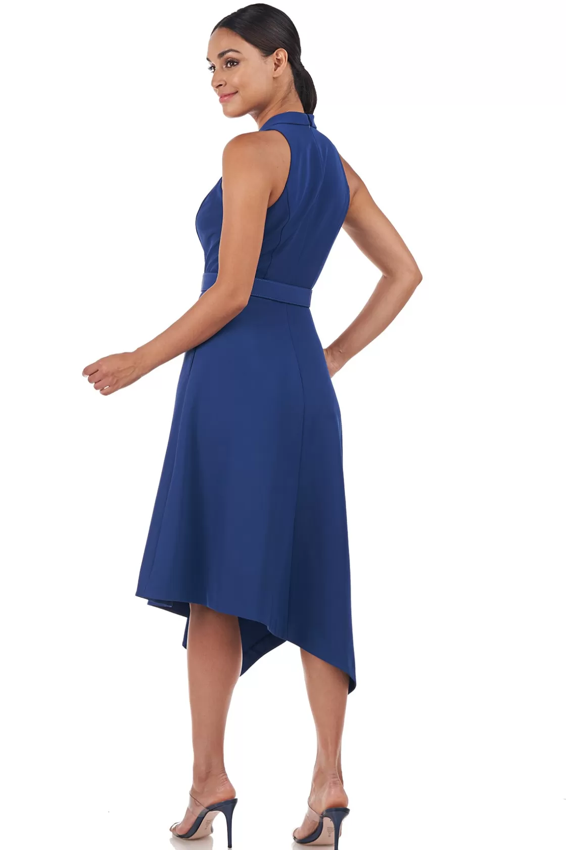 Cocktail Dresses<Kay Unger Rosalita Midi Dress Marine Blue