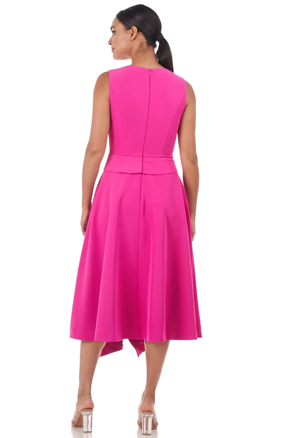 Cocktail Dresses<Kay Unger Rosemary Midi Dress Magenta