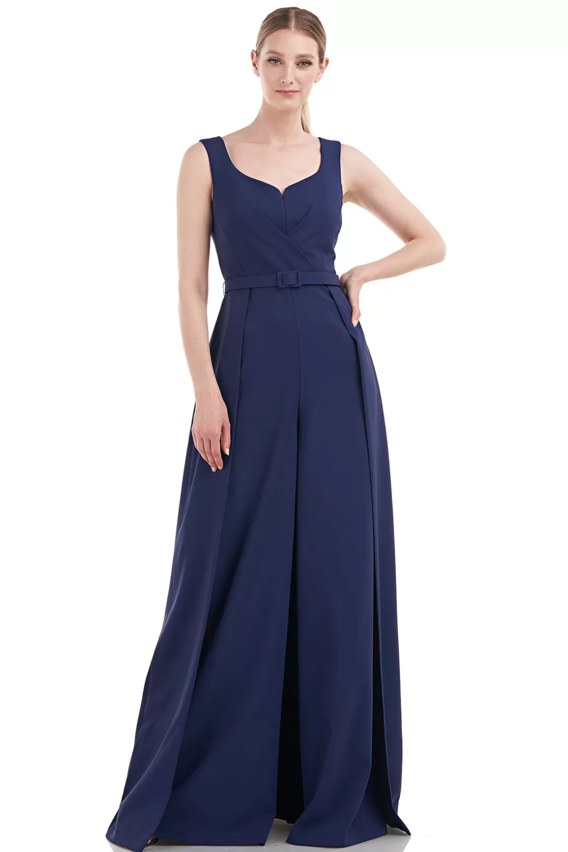 Jumpsuits<Kay Unger Rosetta Walk Thru Jumpsuit Deep Navy