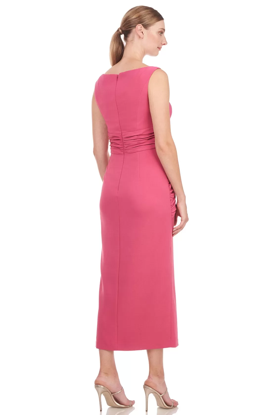 Cocktail Dresses<Kay Unger Sabina Knot Dress Berry Sorbet