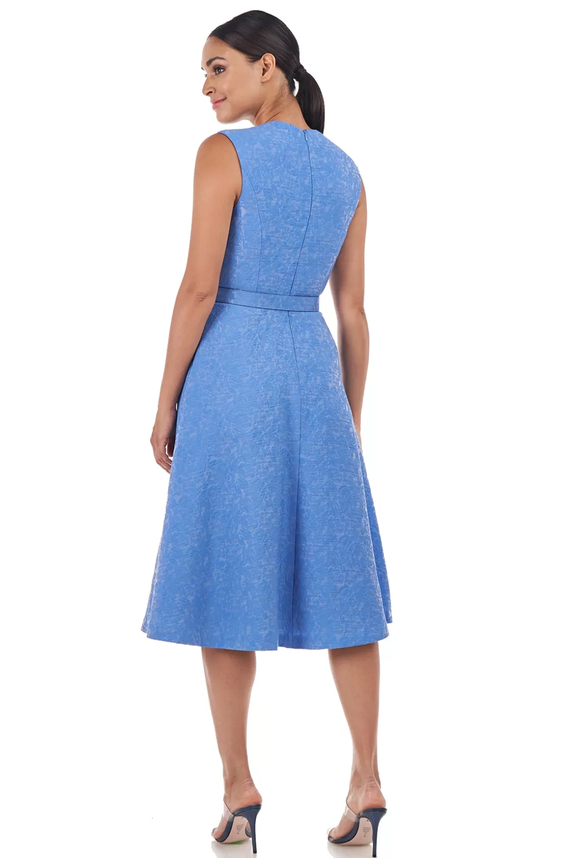 Cocktail Dresses<Kay Unger Tara Midi Dress Peacock