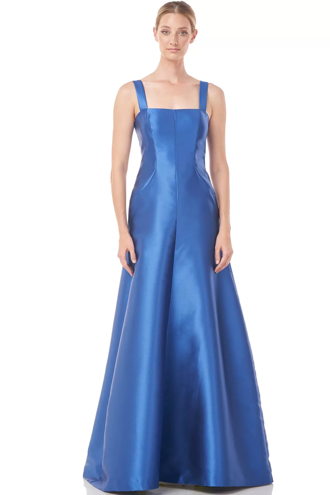 Evening Gowns<Kay Unger Tatiana Flared Gown Sapphire