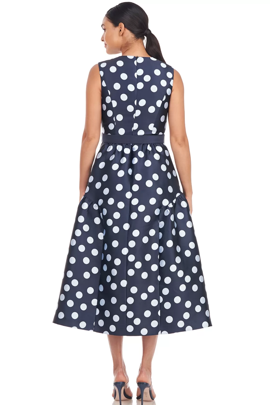 Cocktail Dresses<Kay Unger Tinslee Tea Length Dress Deep Navy Bluebell