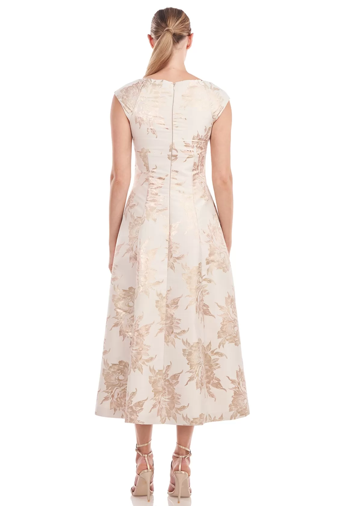 Cocktail Dresses<Kay Unger Tula Tea Length Dress Champagne