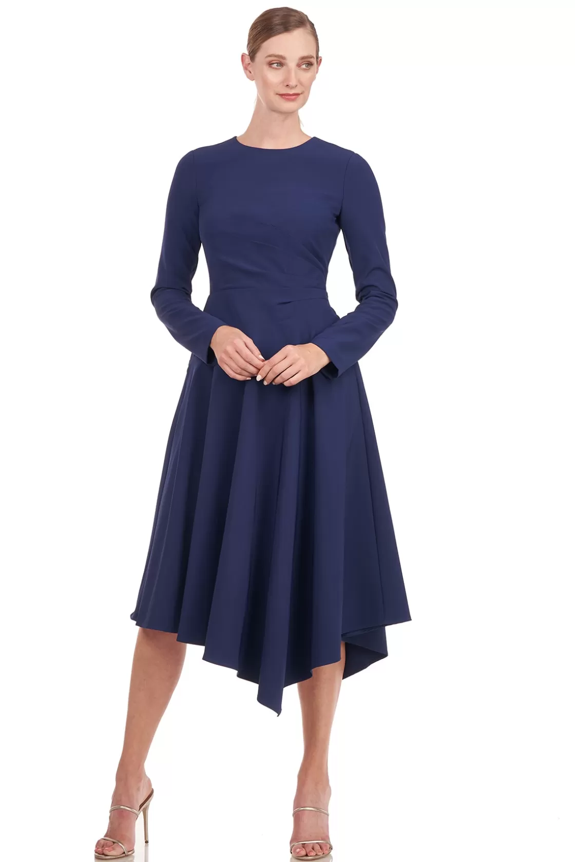 Cocktail Dresses<Kay Unger Ula Midi Dress Deep Navy